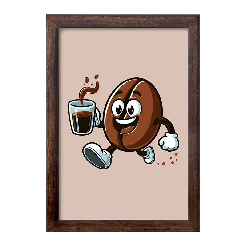 تابلو خندالو طرح دانه ی قهوه بامزه کد F8172