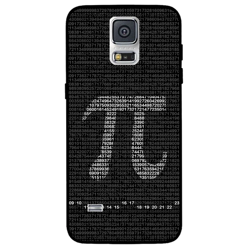 کاور مگافون طرح عدد پی مدل 7240 مناسب برای گوشی موبایل سامسونگ Galaxy S5