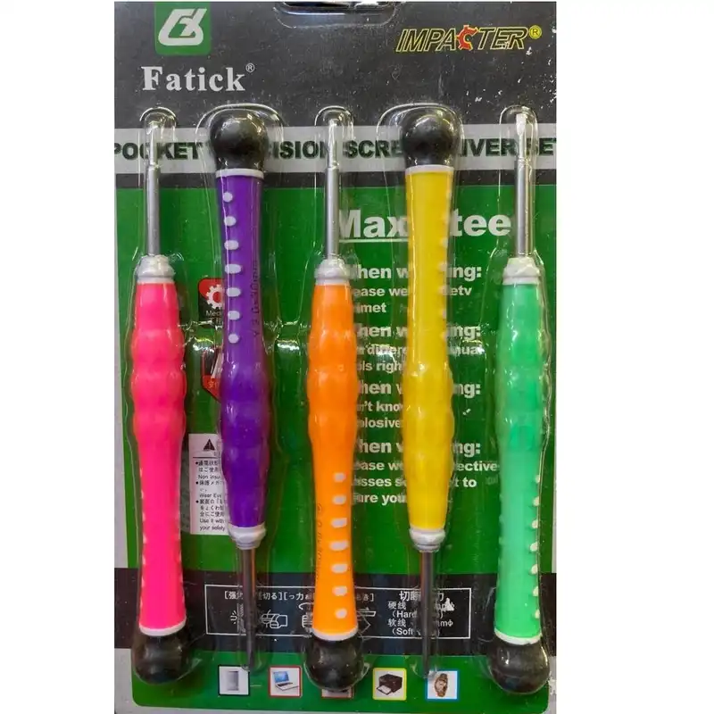 پیچ گوشتی ساعتی فاتیک مدل 08  مجموعه 5 عددی