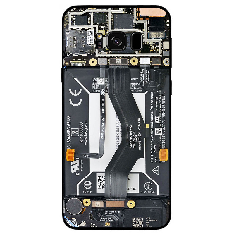 کاور مگافون طرح برد موبایل مدل 8004 مناسب برای گوشی موبایل سامسونگ Galaxy S8 Plus         