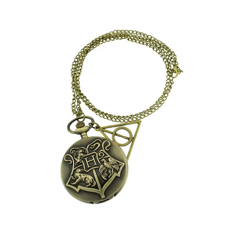 ساعت گردنبندی عقربه ای برانت مدل هاگوارتز هری پاتر