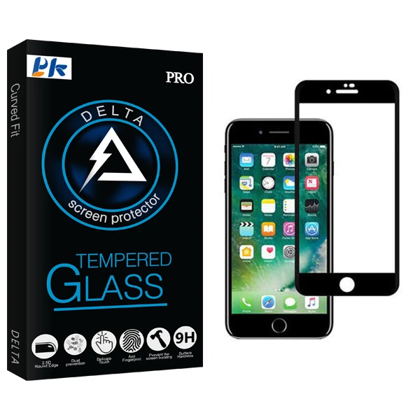 محافظ صفحه نمایش سرامیکی پی کی مدل Delta Glass مناسب برای گوشی موبایل اپل iPhone 8 Plus