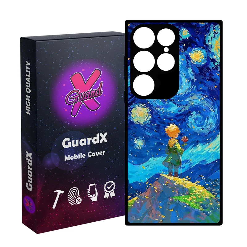 کاور گارد ایکس طرح شازده کوچولو مدل Glass10774 مناسب برای گوشی موبایل سامسونگ Galaxy S24 Ultra