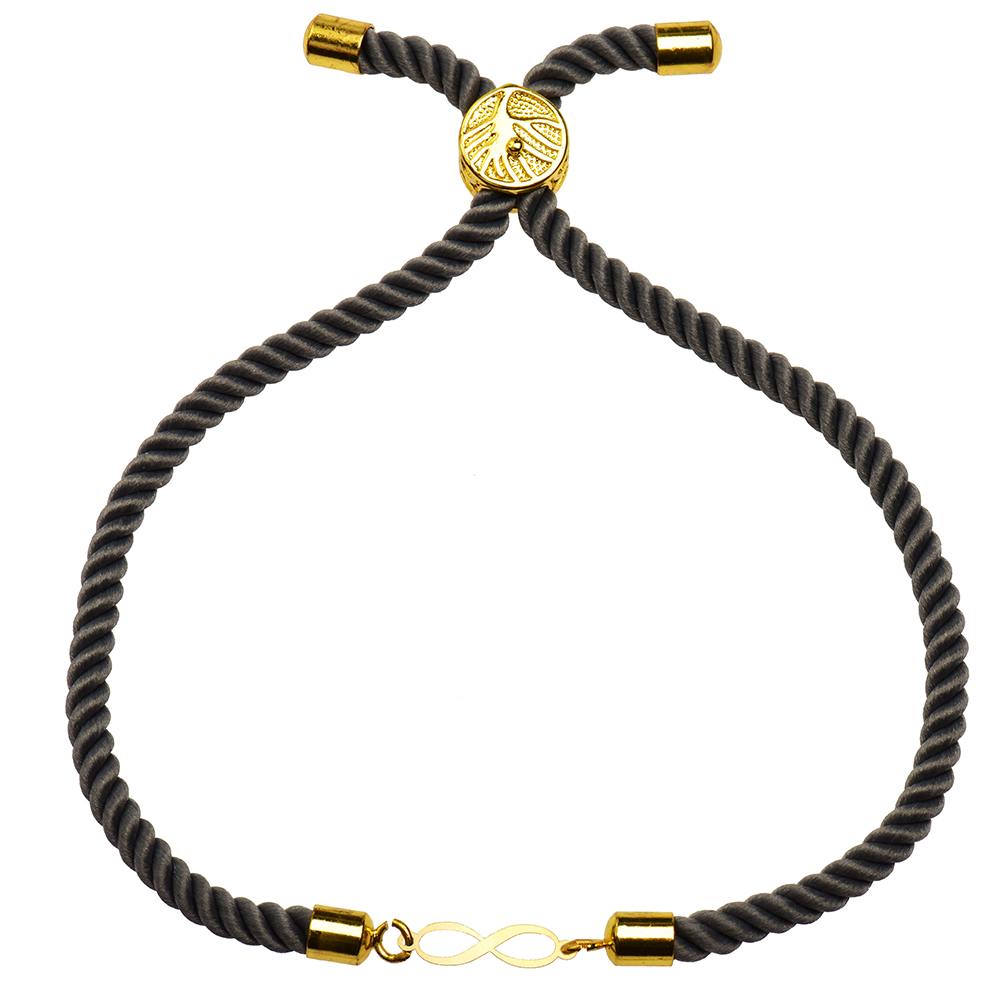 دستبند طلا 18 عیار زنانه کرابو طرح بینهایت مدل Kr1531 -  - 1