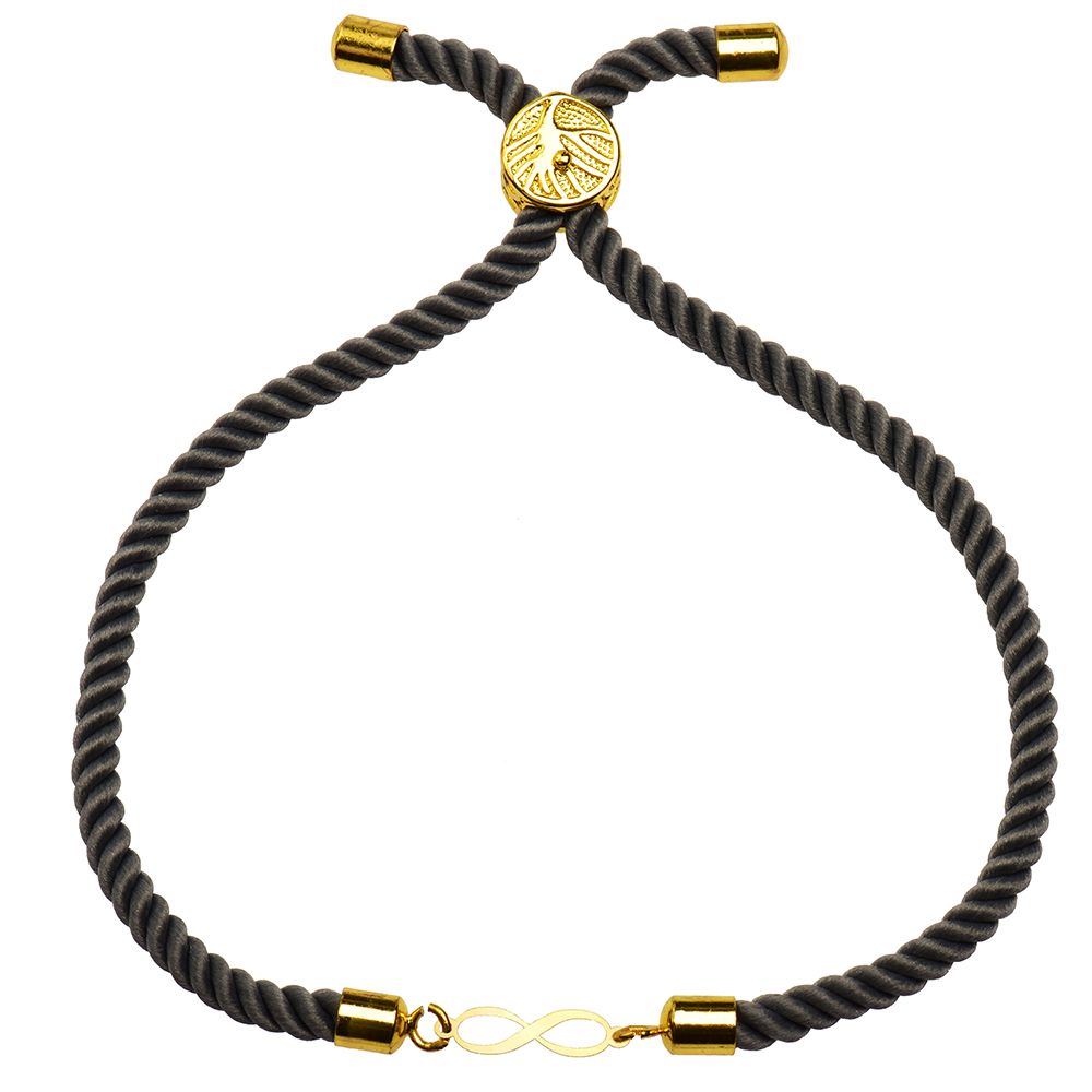 دستبند طلا 18 عیار زنانه کرابو طرح بینهایت مدل Kr1531 -  - 2