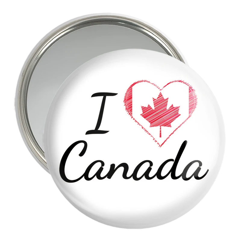 آینه جیبی خندالو مدل پرچم کانادا  کد 20606