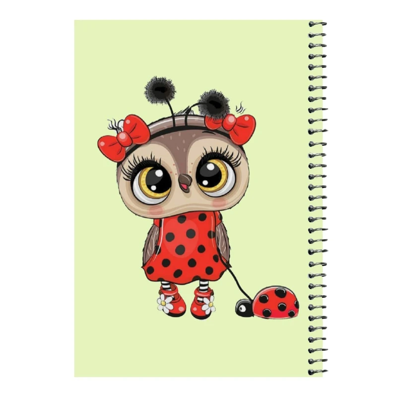 دفتر مشق 80 برگ اس جی مدل جغد کد ۱     