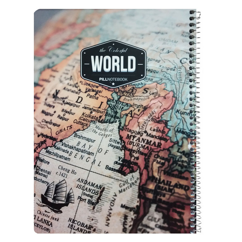 دفتر مشق 100 برگ پیل مدل WORLD2-7198 کد 126982