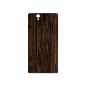 MAHOOT Dark Walnut Wood Cover Sticker for Sony Xperia Z