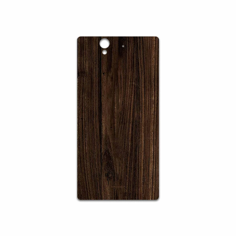 برچسب پوششی ماهوت مدل Dark Walnut Wood مناسب برای گوشی موبایل سونی Xperia Z