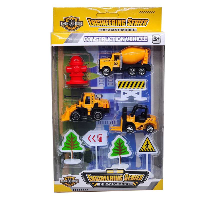 کیت ماشین بازی مدل راهسازی engineering مجموعه 9 عددی