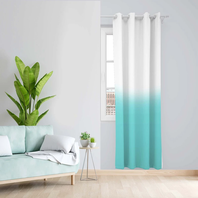 پرده طرح دو رنگ مدل مخمل پانچی کد 4930 z سایز 140x200 سانتی متر