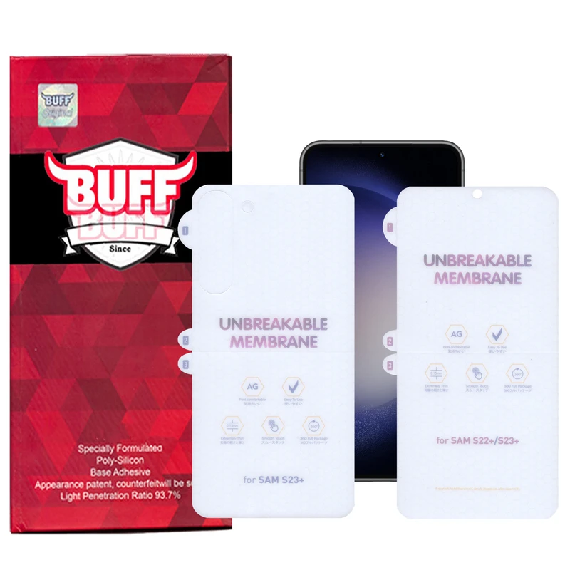  محافظ صفحه نمایش مات بوف مدل Hydrogel-Matte مناسب برای گوشی موبایل سامسونگ Galaxy S23 Plus به همراه محافظ پشت گوشی