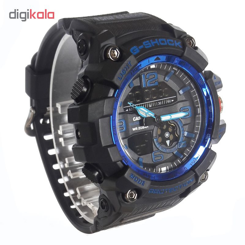 ساعت مچی دیجیتال مردانه مدل G-SH 1199 / ME-AB به همراه دستمال مخصوص نانو برند کلیر واچ