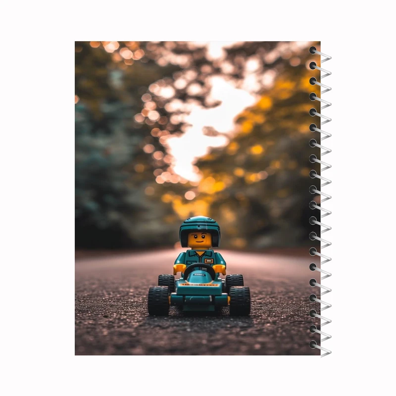 دفتر مشق 60 برگ ملیچک طرح لگو کد 004