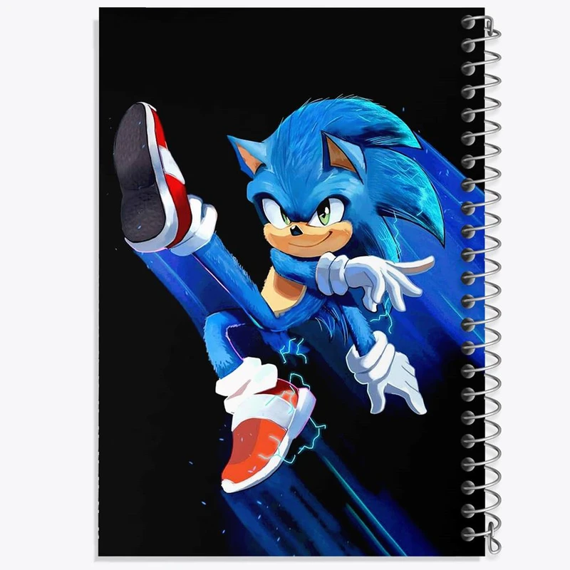 دفتر نقاشی 50 برگ خندالو مدل سونیک  کد 1037