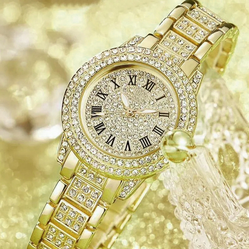 ساعت مچی عقربه ای زنانه مدل الماس لوکس کد TAL01