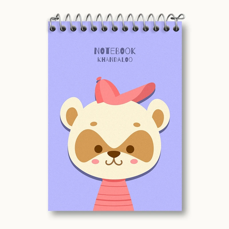 دفتر یادداشت 50 برگ خندالو مدل راکون بامزه کد N1097