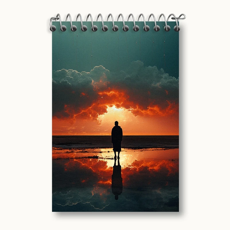 دفتر یادداشت 50 برگ خندالو مدل غروب کد F460