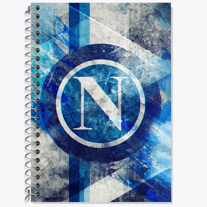 دفتر زبان 50 برگ خندالو مدل سه خط طرح باشگاه ناپولی کد 27390