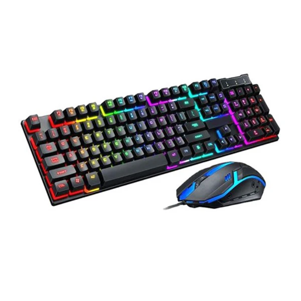 کیبورد و موس مخصوص بازی مدل K96، سوییچ ممبران، Full-Size، نورپردازی RGB