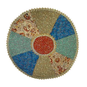 رومیزی ترمه مدل چهل تکه سالار کد F144
