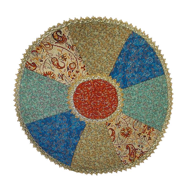 رومیزی ترمه مدل چهل تکه سالار کد F144