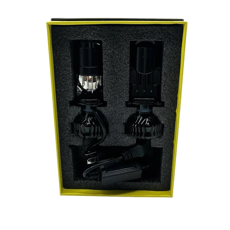 هدلایت سام اسپرت مدل لنزدار پایه H4 مجموعه دو عددی