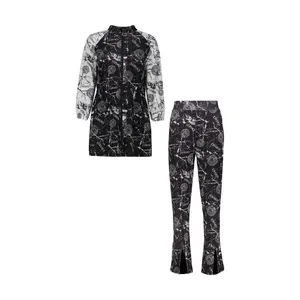 ست گرمکن و شلوار ورزشی زنانه کد Mhr-16