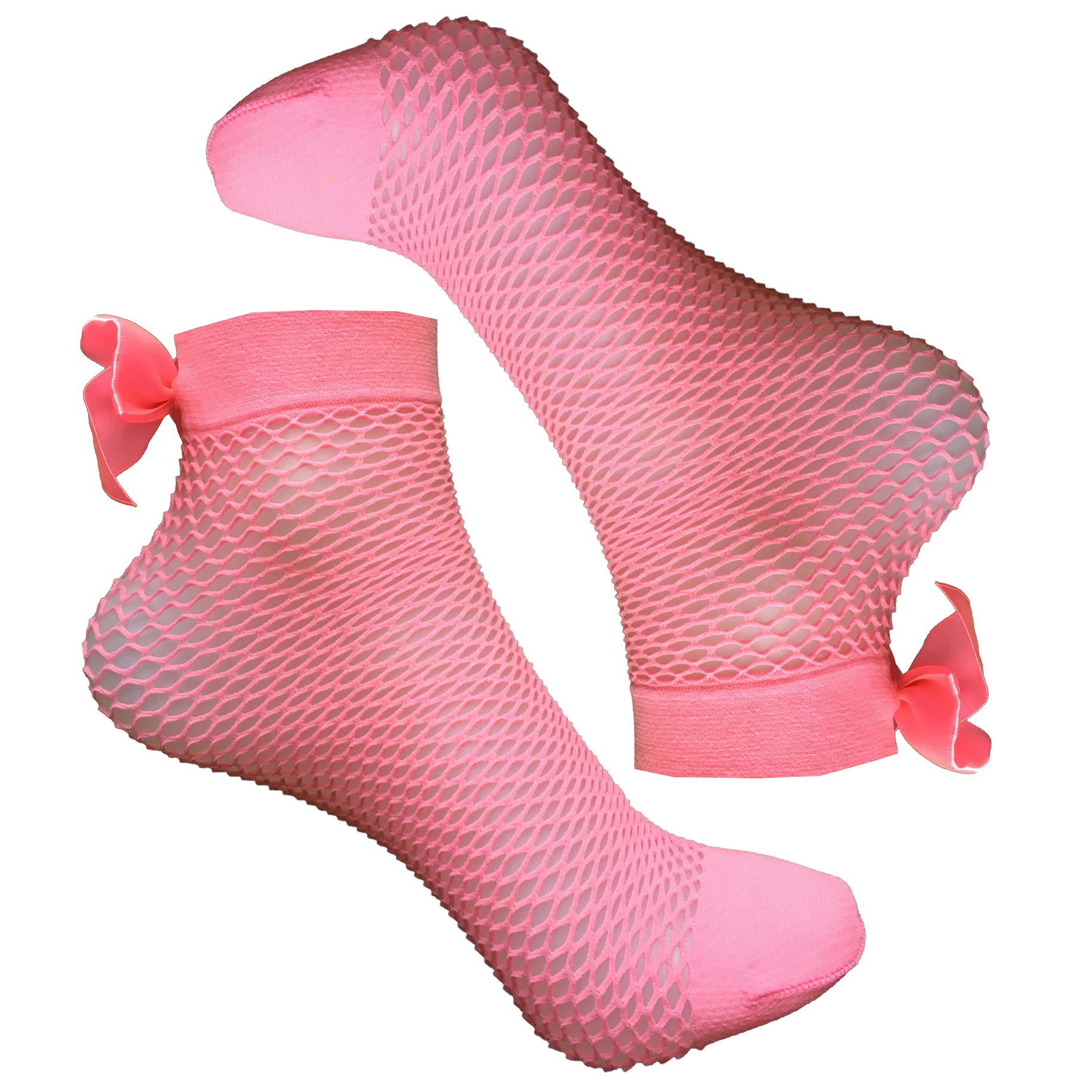 جوراب زنانه دکتر جوراب مدل فیشنت طرح پاپیون رنگ صورتی