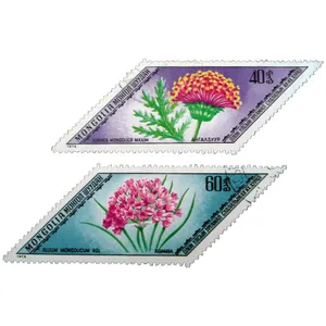 تمبر یادگاری مدل گل کد bc-2283 مجموعه 2 عددی