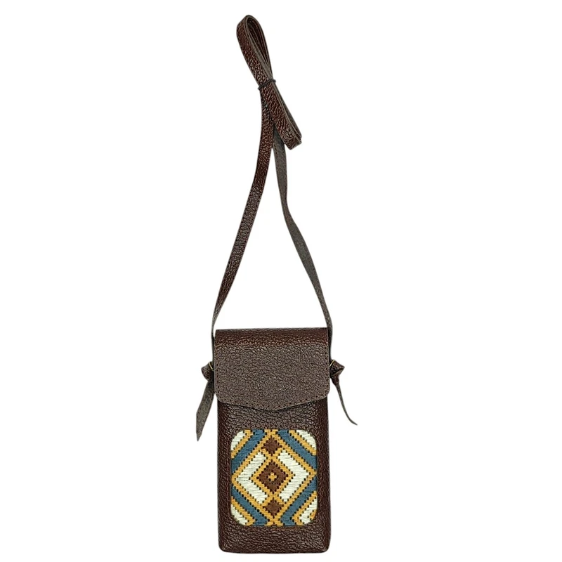 کیف دوشی دست دوز زنانه مدل سوزن دوزی دوخت چپه دوزی 