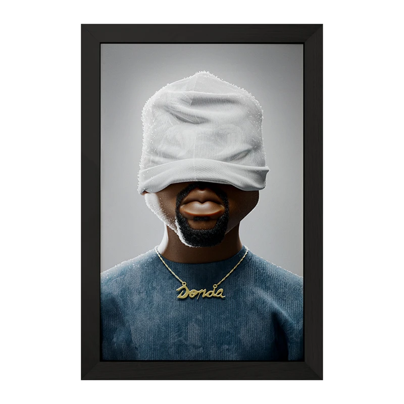 تابلو خندالو مدل کانیه وست (Kanye West) کد F759