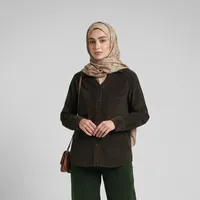 شومیز آستین بلند یقه برگردان زنانه آی تک مدل 2017