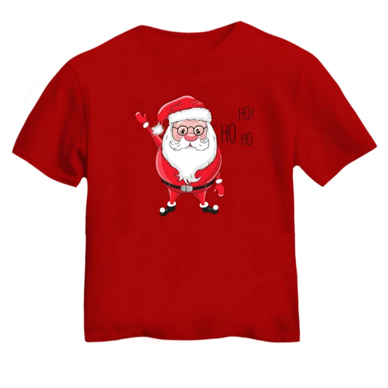 تی شرت آستین کوتاه بچگانه مدل بابانوئل کریسمس کد 43