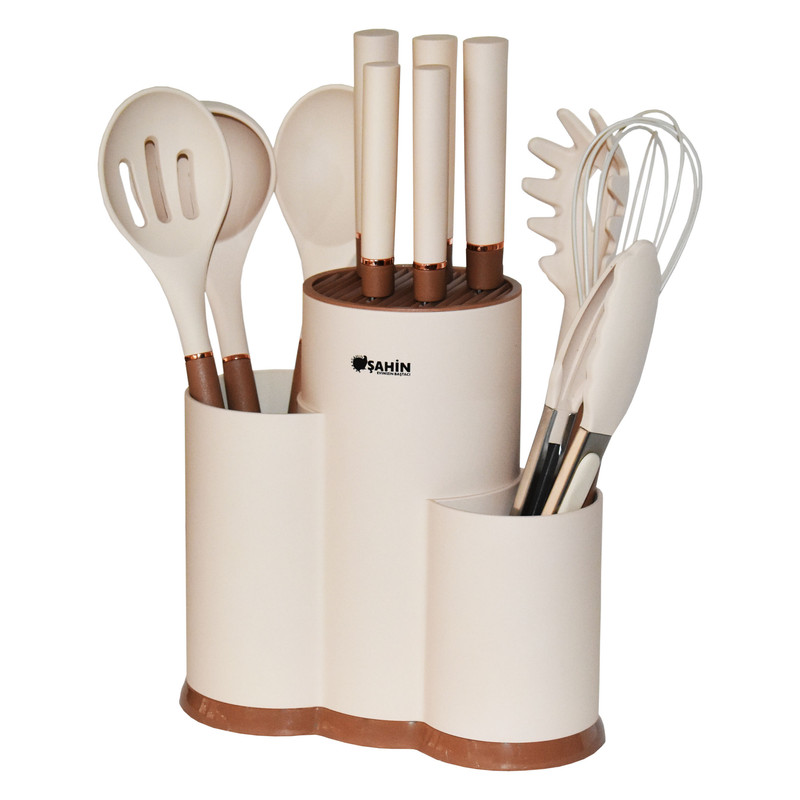 سرویس چاقو و کفگیر و ملاقه 12 پارچه شاهین مدل SHN1029