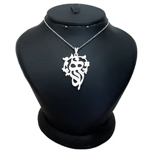 گردنبند نقره زنانه ترمه ۱ طرح گردنبند نقره زنانه ترمه 1 طرح زهرا کد mas 00677