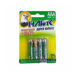 باتری نیم قلمی هاوک مدل K916 بسته 4 عددی