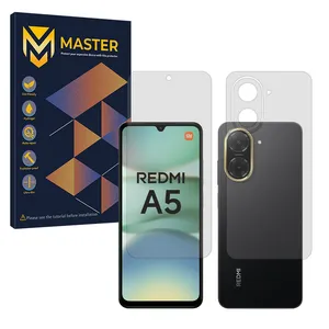 Master Resistant model transparent screen protector suitable for Xiaomi Redmi A5 4G mobile phone Along with the phone back protector