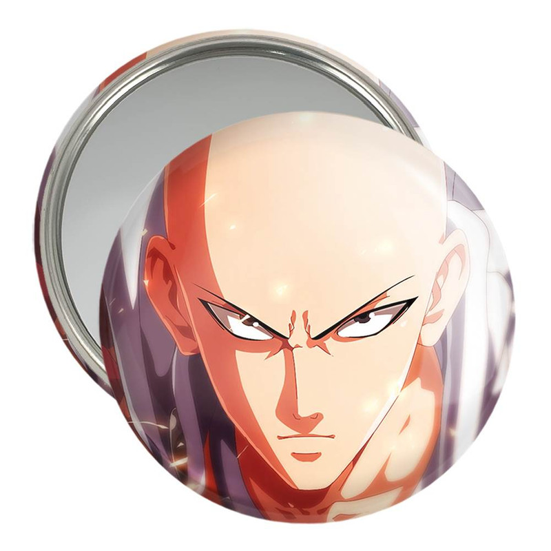 آینه جیبی خندالو مدل سایتاما انیمه مرد تک مشتی One Punch Man کد 11402 آینه جیبی خندالو مدل سایتاما انیمه مرد تک مشتی One Punch Man کد 11402