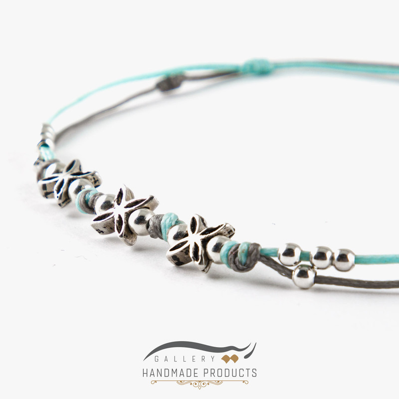 پابند نقره زنانه ریسه گالری مدل ايفيون 2073