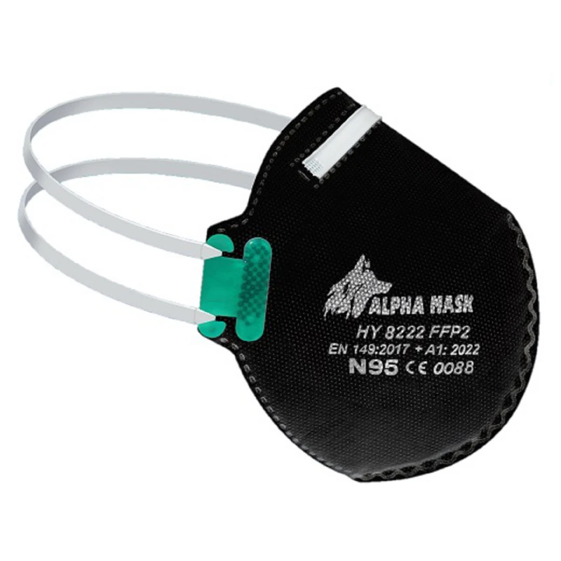 عکس شماره 3 : ماسک تنفسی آلفا ماسک کد n95 بسته 12 عددی