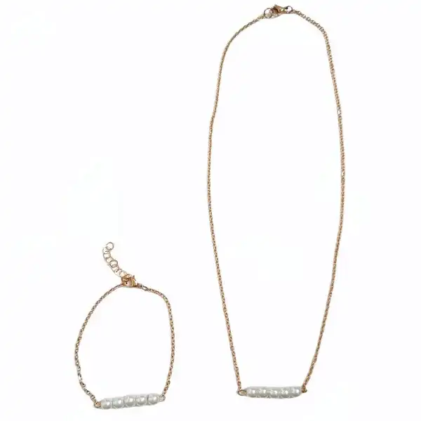 نیم ست زنانه مدل مرواریدی