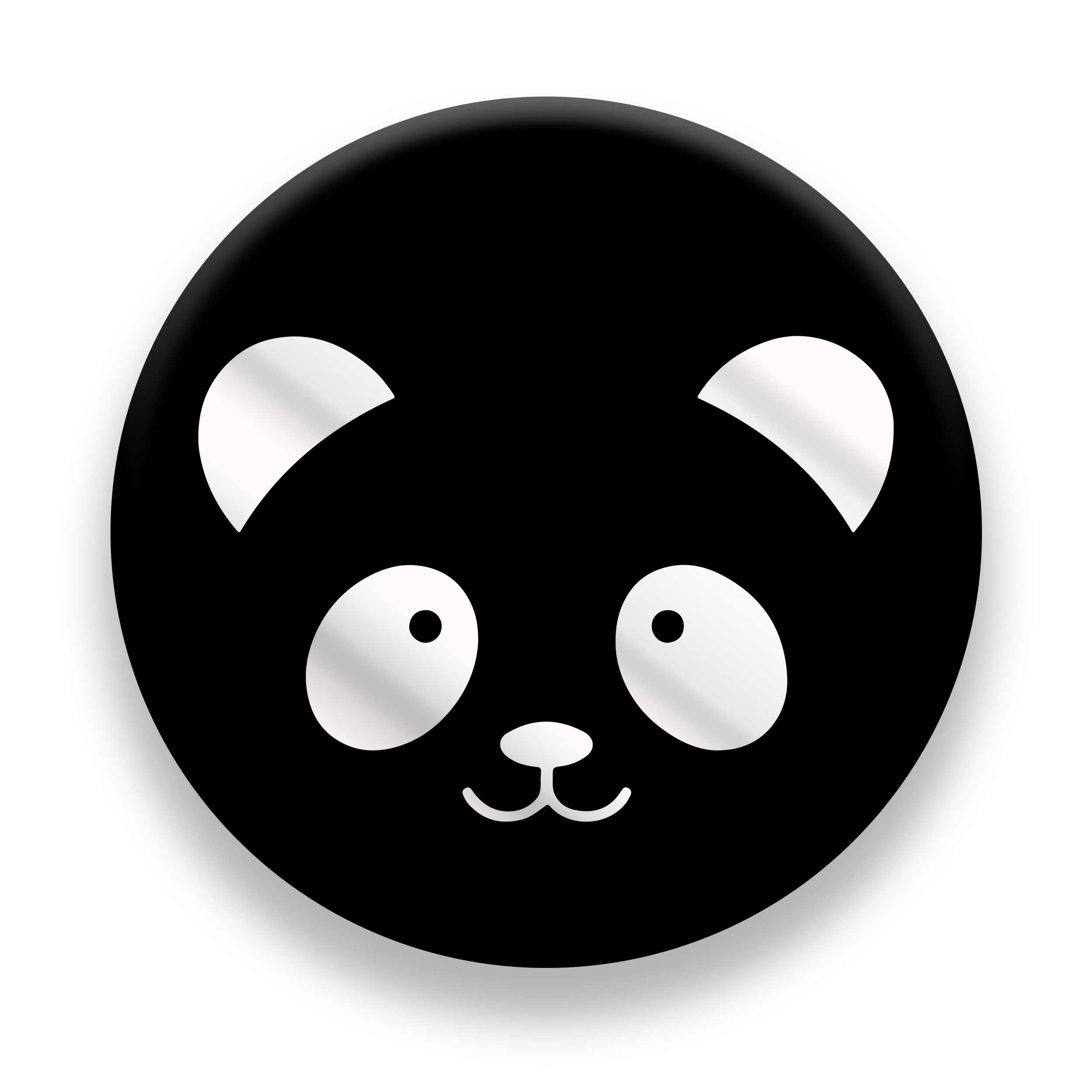برچسب مدل Cute Panda مناسب برای پایه نگهدارنده مغناطیسی