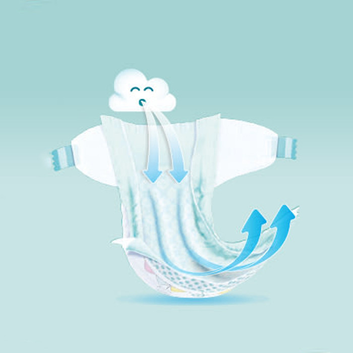 پوشک پمپرز مدل baby-dry کد 3 بسته 30 عددی