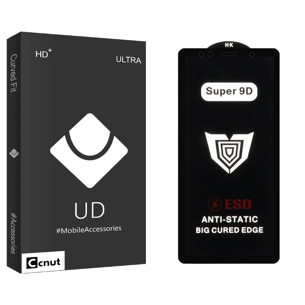 محافظ صفحه نمایش کوکونات مدل Super 9D UDB مناسب برای گوشی موبایل سامسونگ Galaxy A750 / A7 2018 / J6 Plus / A6 Plus / J4 Plus