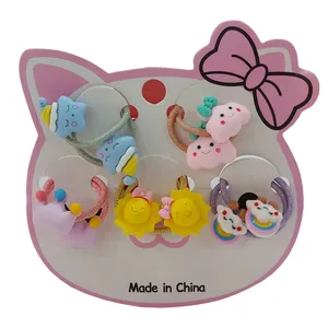 کش مو دخترانه مدل فانتزی عروسکی کارتونی مجموعه 10 عددی