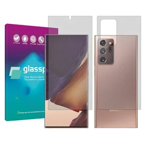 Glass Pro Resistant model matte screen protector suitable for Samsung Galaxy Note20 Ultra mobile phone along with phone back protector