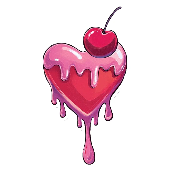 استیکر پارچه و لباس پاد آفرین طرح قلب کد 5584