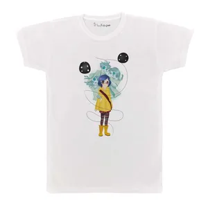 تی شرت بچگانه پرمانه طرح کورالین کد pmt.4805